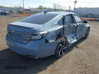 2022 Honda Accord Sport SE z VIN 1HGCV1F42NA065319, wystawiony jako IAAI lot #42081477 z przebiegiem 43 375 mil mil oraz . Historia ofert i sprzedaży dostępna na DreamBid. Obrazek 4.
