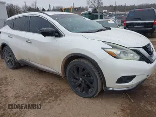 2017 Nissan Murano S with VIN 5N1AZ2MH0HN185795, listed as a IAAI auction lot 41557000 with 182,687 mi miles and . Bid and sale history available at DreamBid. Image 1.