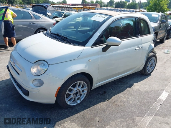 2013 FIAT 500 Pop with VIN 3C3CFFDR7DT512732, listed as a IAAI auction lot 42443988 with 120,681 mi miles and . Bid and sale history available at DreamBid. Image 2.