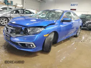2019 Honda Civic Sedan EX with VIN 19XFC1F31KE017621, listed as a Copart auction lot 50706145 with 99,477 mi miles and Salvage Title. Bid and sale history available at carsss.com. Image 1.