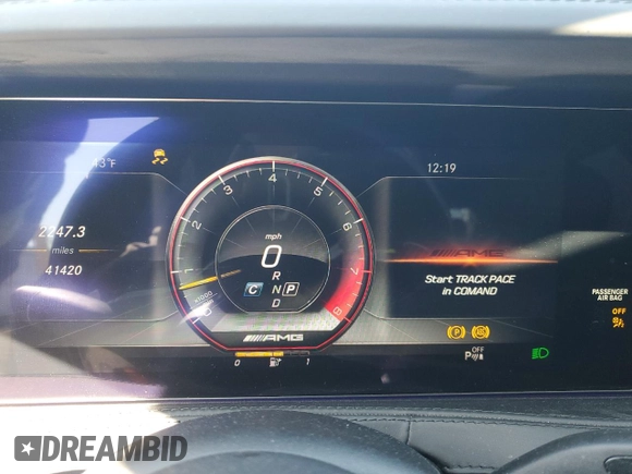 2018 Mercedes-Benz S 63 AMG with VIN WDDUG8JB0JA361449, listed as a Copart auction lot 50088175 with 41,420 mi miles and Salvage Title. Bid and sale history available at DreamBid. Image 9.