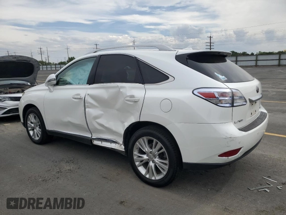 2010 Lexus RX 450h with VIN JTJBC1BA9A2404669, listed as a Copart auction lot 60705955 with 139,210 mi miles and Salvage title. Bid and sale history available at DreamBid. Image 2.