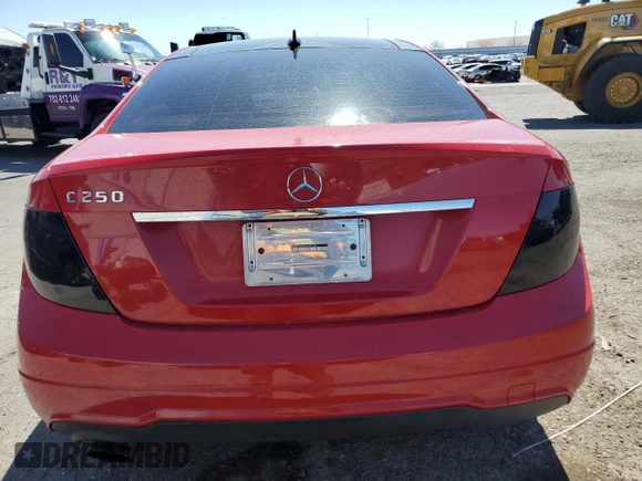 2013 Mercedes-Benz C 250 with VIN WDDGJ4HB1DG037795, listed as a Copart auction lot 49511715 with 116,300 mi miles and Salvage Title. Bid and sale history available at DreamBid. Image 6.