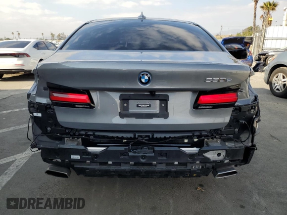2023 BMW 5 Series 530e with VIN WBA13AG02PCL93920, listed as a Copart auction lot 43456315 with 14,769 mi miles and Salvage title. Bid and sale history available at DreamBid. Image 6.