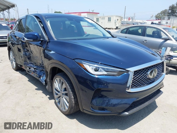 2025 Infiniti QX50 Pure with VIN 3PCAJ5AB8SF108675, listed as a IAAI auction lot 42358485 with 2,321 mi miles and . Bid and sale history available at DreamBid. Image 1.
