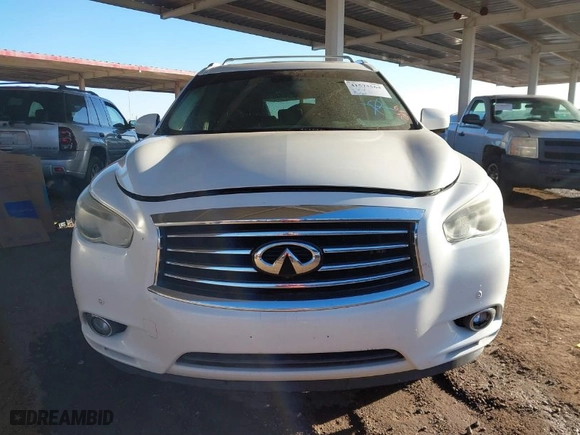 2013 Infiniti JX35 with VIN 5N1AL0MM3DC329090, listed as a IAAI auction lot 41573564 with NaN miles. Bid and sale history available at carsss.com. Image 12.