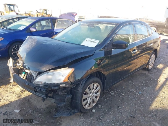 2014 Nissan Sentra SV with VIN 3N1AB7AP5EY204831, listed as a IAAI auction lot 41691039 with 112,954 mi miles. Bid and sale history available at carsss.com. Image 2.