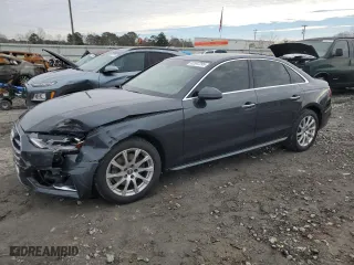 2020 Audi A4 Sedan Premium with VIN WAUGMAF43LN009282, listed as a Copart auction lot 42242395 with 58,990 mi miles and Salvage Title. Bid and sale history available at carsss.com. Image 1.