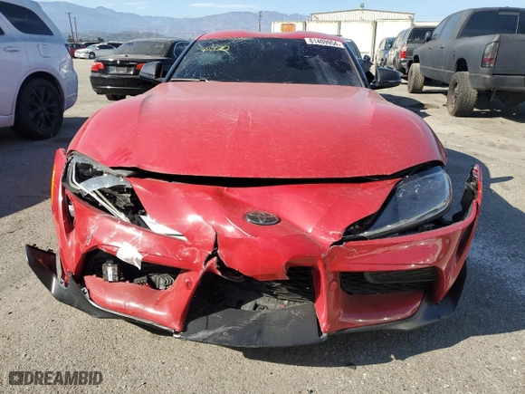 2023 Toyota GR Supra 3.0 with VIN WZ1DB0G04PW055139, listed as a Copart auction lot 61409954 with 14,025 mi miles and Clean Title. Bid and sale history available at carsss.com. Image 5.