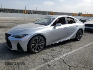 2024 Lexus IS 350 F Sport with VIN JTHGZ1B23R5081759, listed as a Copart auction lot 58436035 with 8,348 mi miles and Salvage title. Bid and sale history available at DreamBid. Image 1.