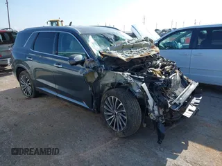 2024 Hyundai Palisade Calligraphy z VIN KM8R7DGE4RU720074, wystawiony jako IAAI lot #42344432 z przebiegiem 45 955 mil mil oraz . Historia ofert i sprzedaży dostępna na DreamBid. Obrazek 1.