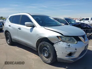 2016 Nissan Rogue SV with VIN 5N1AT2MV2GC782528, listed as a IAAI auction lot 41892226 with 260,500 mi miles. Bid and sale history available at carsss.com. Image 1.