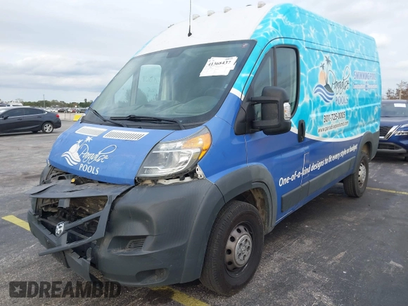 2017 Ram ProMaster Cargo with VIN 3C6TRVBG2HE524285, listed as a IAAI auction lot 41368437 with 187,580 mi miles and . Bid and sale history available at DreamBid. Image 20.