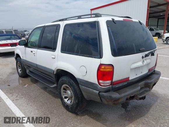 1999 Mercury Mountaineer z VIN 4M2ZU55P7XUJ19627, wystawiony jako IAAI lot #42351787 z przebiegiem 288 736 mil mil oraz . Historia ofert i sprzedaży dostępna na DreamBid. Obrazek 3.