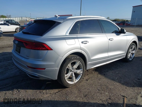 2020 Audi Q8 Prestige with VIN WA1CVAF12LD009942, listed as a IAAI auction lot 41924297 with 82,980 mi miles and . Bid and sale history available at DreamBid. Image 4.