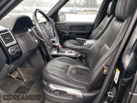 2012 Land Rover Range Rover SC with VIN SALMF1E46CA368272, listed as a Copart auction lot 78588034 with 124,179 mi miles and Salvage title. Bid and sale history available at DreamBid. Image 7.