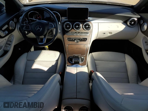2018 Mercedes-Benz C 300 with VIN WDDWK4JB9JF599075, listed as a Copart auction lot 88006825 with 47,615 mi miles and Salvage Title. Bid and sale history available at DreamBid. Image 8.