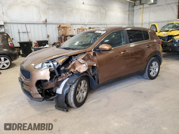 2017 Kia Sportage LX with VIN KNDPM3AC8H7235245, listed as a Copart auction lot 54477635 with 62,804 mi miles and Clean Title. Bid and sale history available at carsss.com. Image 1.