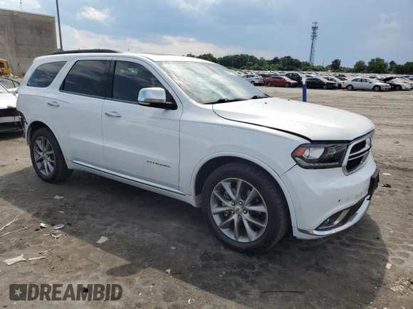 2019 Dodge Durango Citadel with VIN 1C4SDHET7KC795192, listed as a Copart auction lot 60496134 with 64,007 mi miles and Salvage Title. Bid and sale history available at DreamBid. Image 4.