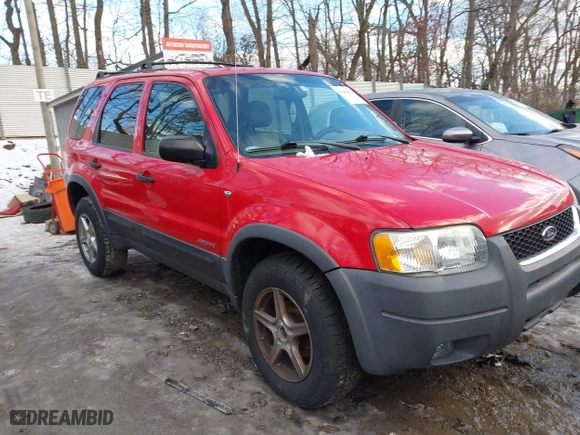 2002 Ford Escape Limited with VIN 1FMCU04132KB53687, listed as a IAAI auction lot 41468556 with 63,875 mi miles. Bid and sale history available at carsss.com. Image 1.