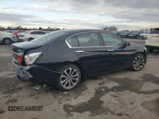 2014 Honda Accord Sedan Sport with VIN 1HGCR2F53EA185844, listed as a Copart auction lot 49364295 with 135,546 mi miles and Salvage Title. Bid and sale history available at carsss.com. Image 3.
