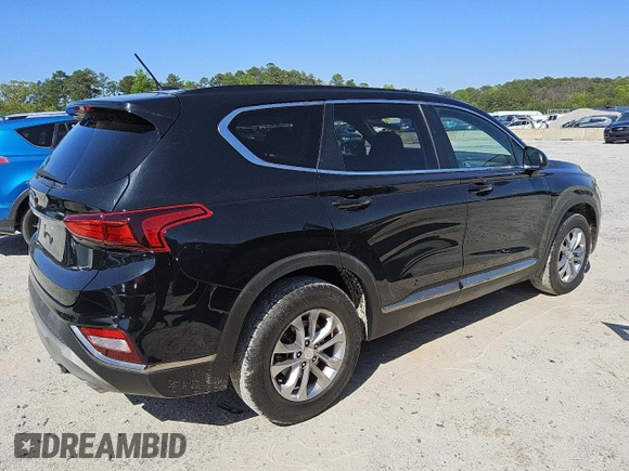 2019 Hyundai Santa Fe SE with VIN 5NMS23AD1KH113593, listed as a Copart auction lot 51838625 with 110,516 mi miles and Clean Title. Bid and sale history available at carsss.com. Image 3.