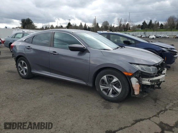 2019 Honda Civic LX with VIN 2HGFC2F69KH566604, listed as a Copart auction lot 47246575 with 127,755 mi miles and Salvage Title. Bid and sale history available at DreamBid. Image 4.