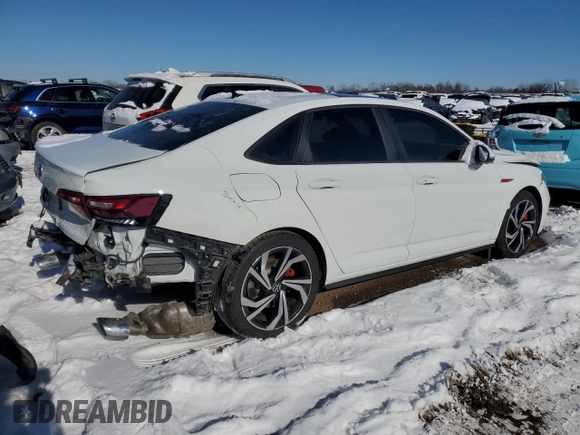 2023 Volkswagen Jetta GLI Autobahn with VIN 3VW2T7BU5PM060787, listed as a Copart auction lot 44779915 with 20,624 mi miles and Salvage Title. Bid and sale history available at DreamBid. Image 3.