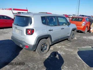 2015 Jeep Renegade Sport with VIN ZACCJBAT9FPB33860, listed as a IAAI auction lot 41406271 with 172,649 mi miles and . Bid and sale history available at DreamBid. Image 4.