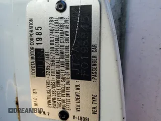 1985 Toyota Tercel z VIN JT2AL32WXF0198845, wystawiony jako Copart lot #79567594 z przebiegiem 84 298 mil mil oraz Czysty tytuł • Clean title. Historia ofert i sprzedaży dostępna na DreamBid. Obrazek 12.