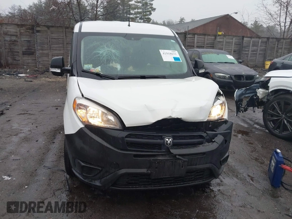2017 Ram ProMaster City Cargo Tradesman with VIN ZFBERFAB9H6G65881, listed as a IAAI auction lot 41918631 with 54,899 mi miles and . Bid and sale history available at DreamBid. Image 12.