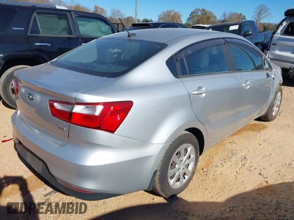 2017 Kia Rio LX with VIN KNADM4A35H6113776, listed as a IAAI auction lot 41035251 with 123,574 mi miles. Bid and sale history available at carsss.com. Image 4.