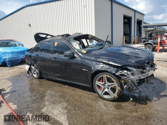 2009 Mercedes-Benz C 63 AMG with VIN WDDGF77X69F199550, listed as a Copart auction lot 69040794 with Not Provided miles and Non Repairable. Bid and sale history available at DreamBid. Image 4.