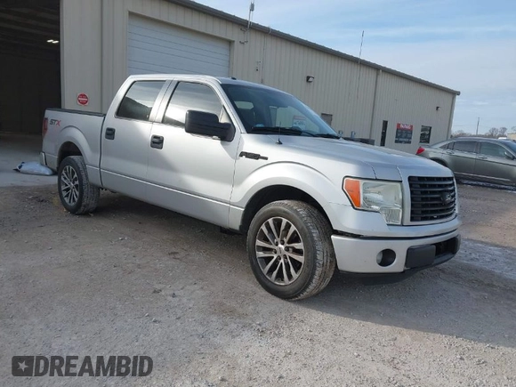 2014 Ford F-150 XL with VIN 1FTFW1CF9EKD01358, listed as a IAAI auction lot 41618800 with 220,888 mi miles. Bid and sale history available at carsss.com. Image 1.