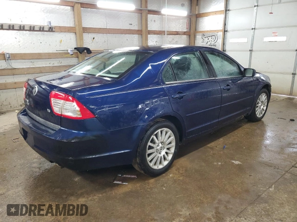 2006 Mercury Milan Premier with VIN 3MEHM08106R658929, listed as a Copart auction lot 45934655 with 124,787 mi miles and Salvage title. Bid and sale history available at DreamBid. Image 3.