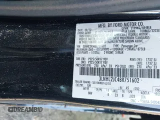 2011 Lincoln MKZ with VIN 3LNHL2JC4BR751602, listed as a IAAI auction lot 41784461 with 212,401 mi miles and . Bid and sale history available at DreamBid. Image 9.