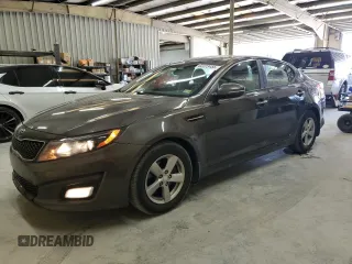 2015 Kia Optima LX with VIN 5XXGM4A76FG398425, listed as a Copart auction lot 62223455 with 136,399 mi miles and Salvage title. Bid and sale history available at DreamBid. Image 1.