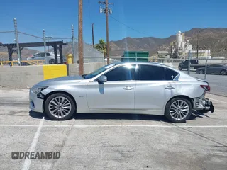 2020 Infiniti Q50 Luxe with VIN JN1EV7AP0LM203949, listed as a IAAI auction lot 42520077 with 57,531 mi miles and . Bid and sale history available at DreamBid. Image 14.