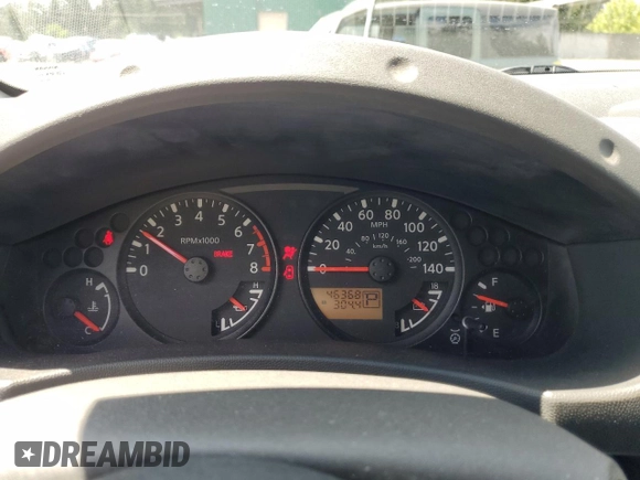 2005 Nissan Frontier SE with VIN 1N6AD06U55C440298, listed as a Copart auction lot 56540025 with 46,369 mi miles and Salvage title. Bid and sale history available at DreamBid. Image 9.