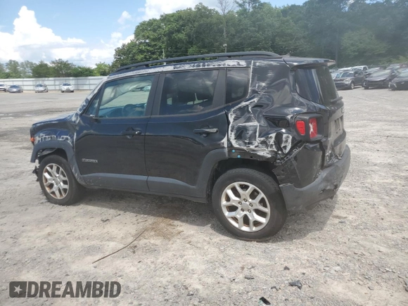 2017 Jeep Renegade Latitude with VIN ZACCJBBB5HPE42766, listed as a Copart auction lot 61397165 with 98,441 mi miles and Salvage title. Bid and sale history available at DreamBid. Image 2.