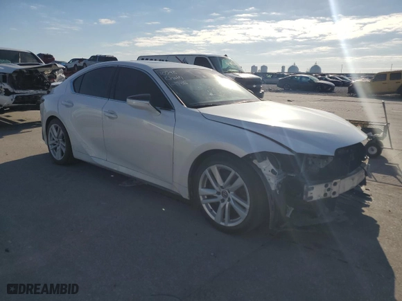 2022 Lexus IS with VIN JTHCA1D2XN5120103, listed as a Copart auction lot 48674295 with 64,947 mi miles and Salvage Title. Bid and sale history available at carsss.com. Image 4.