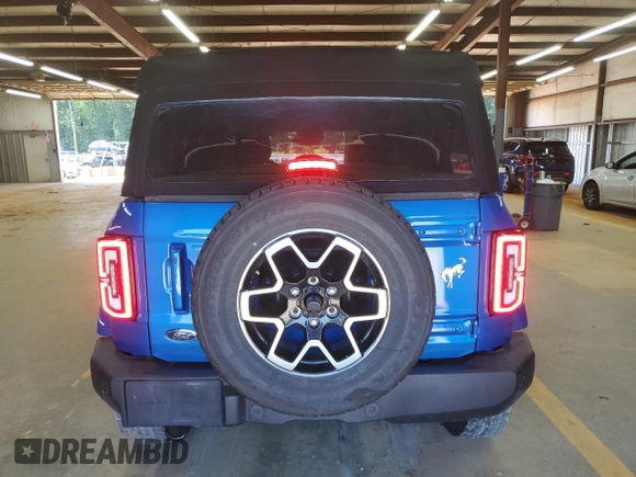 2023 Ford Bronco with VIN 1FMEE5DP2PLB16154, listed as a Copart auction lot 63138085 with 39,193 mi miles and Salvage title. Bid and sale history available at DreamBid. Image 6.
