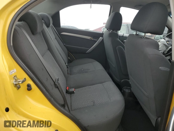 2009 Chevrolet Aveo 2LT with VIN KL1TG56E09B381995, listed as a Copart auction lot 43144895 with 129,607 mi miles and Clean title. Bid and sale history available at DreamBid. Image 10.