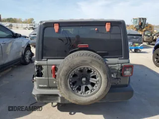 2020 Jeep Wrangler Unlimited Willys with VIN 1C4HJXDGXLW111995, listed as a Copart auction lot 77021624 with 43,074 mi miles and Salvage title. Bid and sale history available at DreamBid. Image 6.