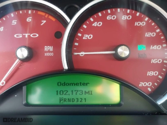 2006 Pontiac GTO with VIN 6G2VX12U46L827831, listed as a IAAI auction lot 41319936 with 102,173 mi miles. Bid and sale history available at carsss.com. Image 15.
