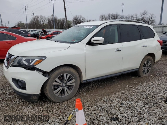 2017 Nissan Pathfinder S z VIN 5N1DR2MM1HC674583, wystawiony jako Copart lot #51873795 z przebiegiem 128 539 mil mil oraz Czysty tytuł • Clean title. Historia ofert i sprzedaży dostępna na DreamBid. Obrazek 1.