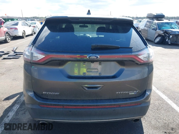 2017 Ford Edge Titanium with VIN 2FMPK4K92HBB82477, listed as a IAAI auction lot 41694124 with 126,524 mi miles. Bid and sale history available at carsss.com. Image 16.