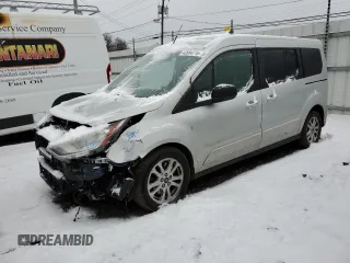 2019 Ford Transit Connect XLT with VIN NM0GS9F21K1416199, listed as a Copart auction lot 43684715 with 108,830 mi miles and Salvage title. Bid and sale history available at DreamBid. Image 1.