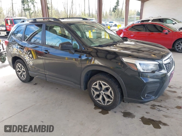2021 Subaru Forester Premium with VIN JF2SKAFCXMH455165, listed as a IAAI auction lot 41980264 with 54,771 mi miles. Bid and sale history available at carsss.com. Image 1.