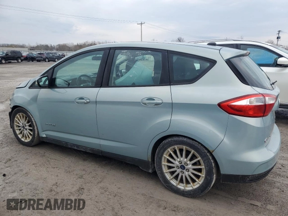 2014 Ford C-Max SE with VIN 1FADP5AU6EL506133, listed as a Copart auction lot 53621595 with 129,874 mi miles and Salvage Title. Bid and sale history available at carsss.com. Image 2.